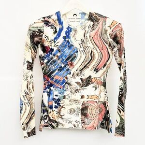 Marine Serre graphic-print long-sleeve
